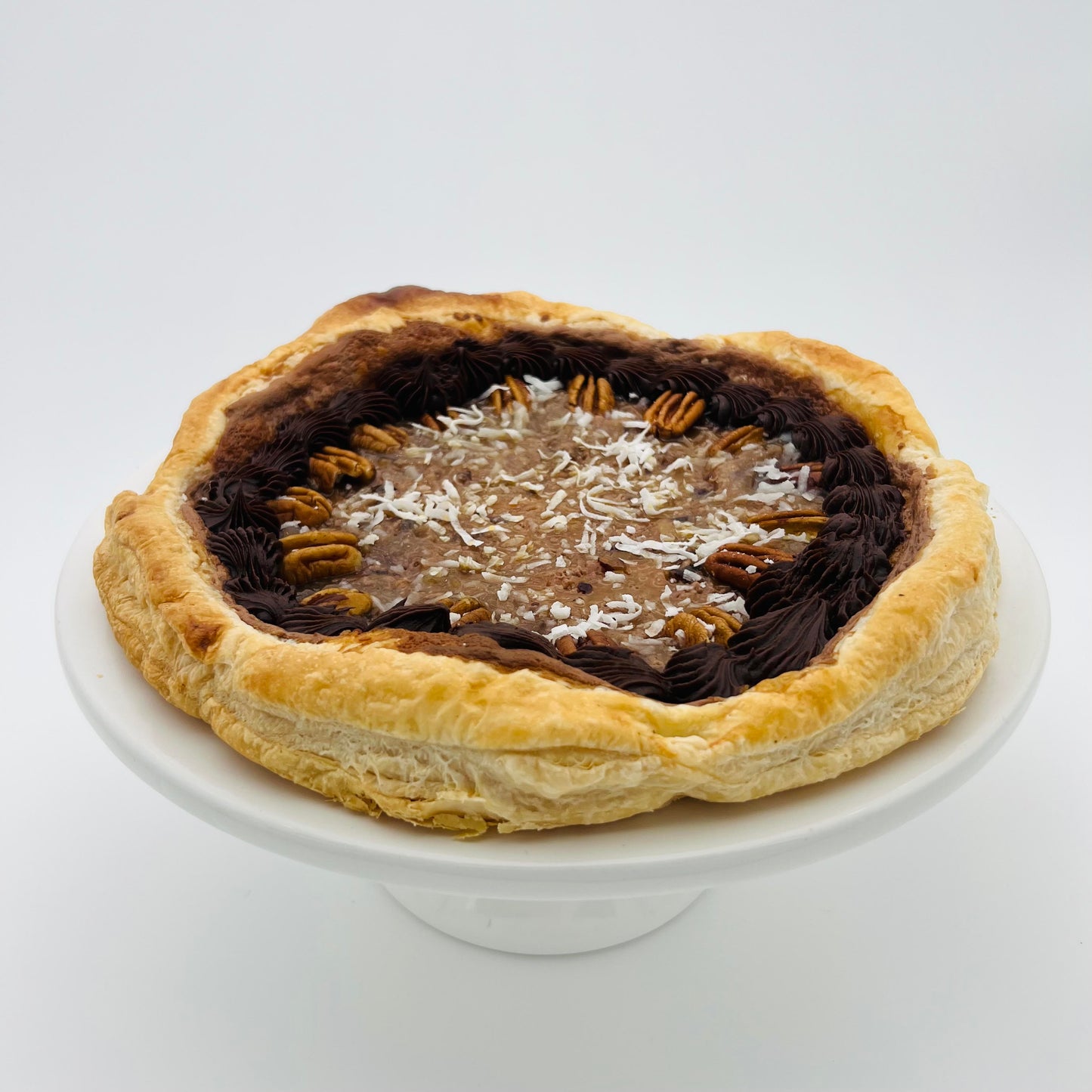 German Chocolate Pastry Pizza