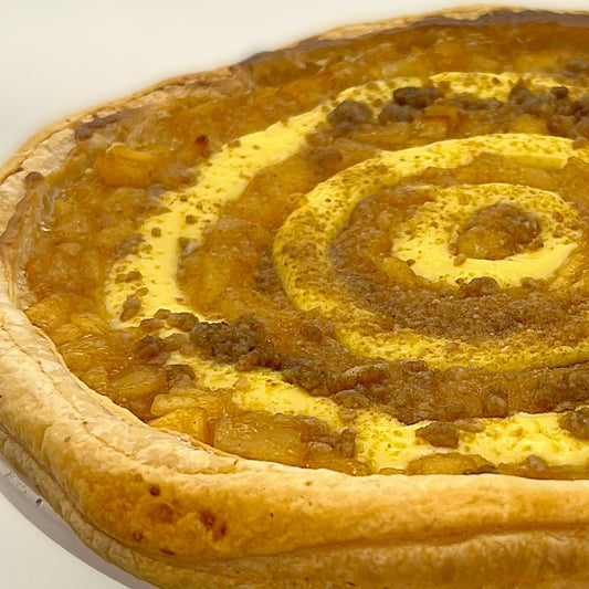 Bavarian Apple Streusel  Pastry Pizza