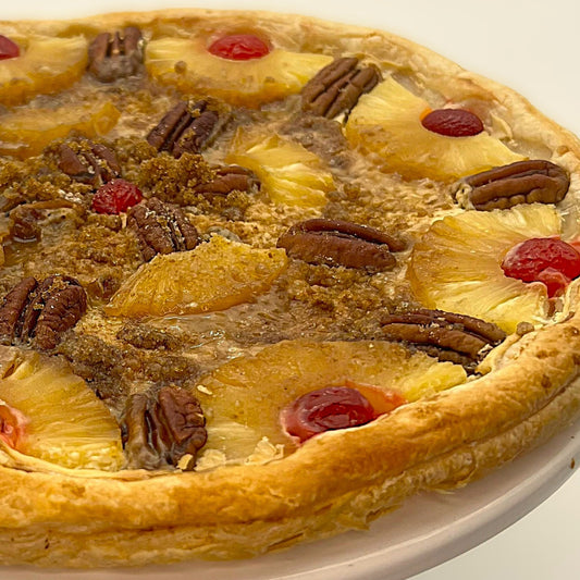 Pineapple Upside Down Pastry Pizza