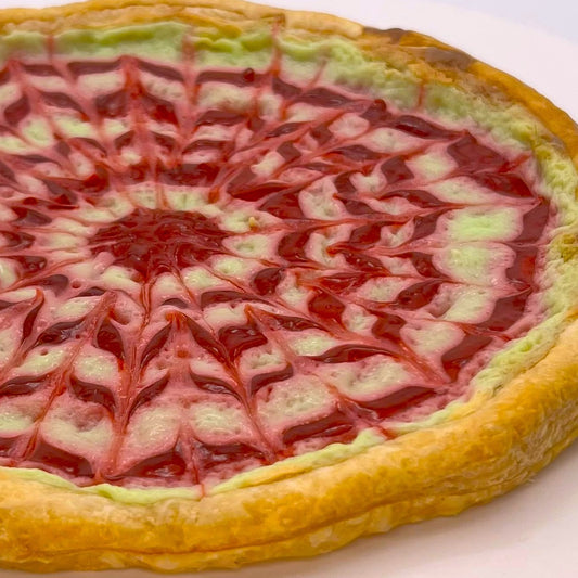 Raspberry and Key Lime Pastry Pizza