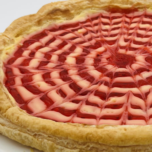 Raspberry Napoleon Pastry Pizza
